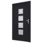 Voir la diapositive 4 : VIDAXL Porte d'entree anthracite 98x208 cm PVC