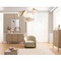 Voir la diapositive 2 : LISA DESIGN Flore - fauteuil en tissu bouclette