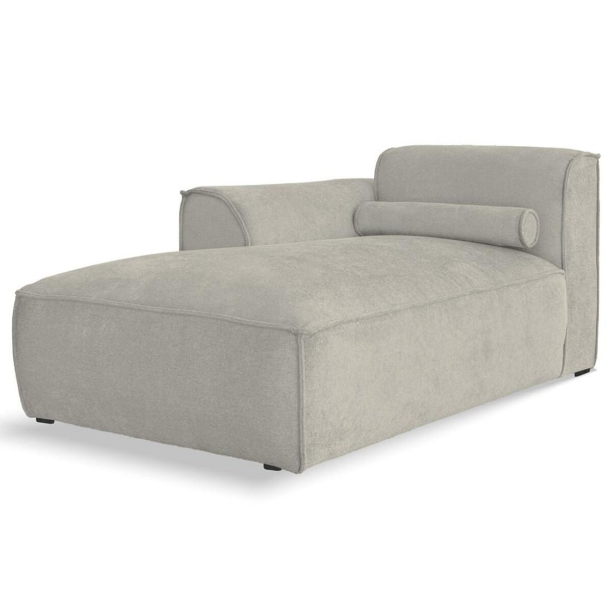 BEST MOBILIER Felix - module d'assise méridienne gauche en tissu texturé