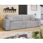 Voir la diapositive 1 : BEST MOBILIER Cezanne - canapé droit 3 places convertible avec coffre en velours côtelé