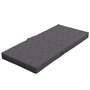 Voir la diapositive 4 : OUTSUNNY Lot de 2 coussins galettes de chaise de jardin - dim. 112L x 51l x ép. 8 cm - cordons attache - polyester déperlant anthracite