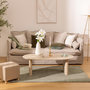 Voir la diapositive 3 : ATMOSPHERA Table Basse Effet Travertin  Anaya  120cm Beige