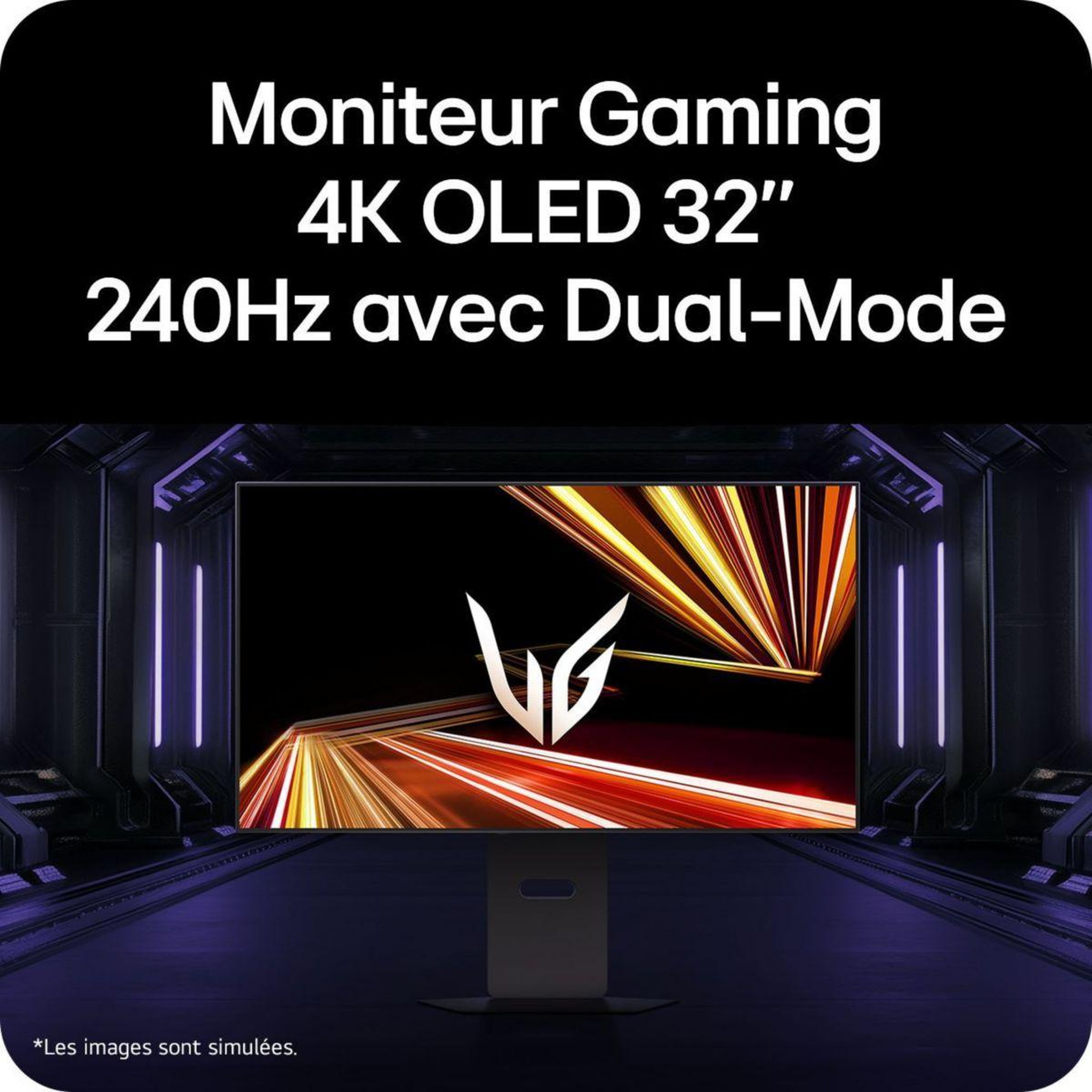 Voir la diapositive 3 : LG Ecran pc gamer 32gx850a-b 32  4k 165hz oled hdr true black 400 hdmi 2.1 amd freesync & g-sync