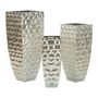 Voir la diapositive 3 : Paris Prix Lot de 3 Vases en Métal  Argy  90cm Argent