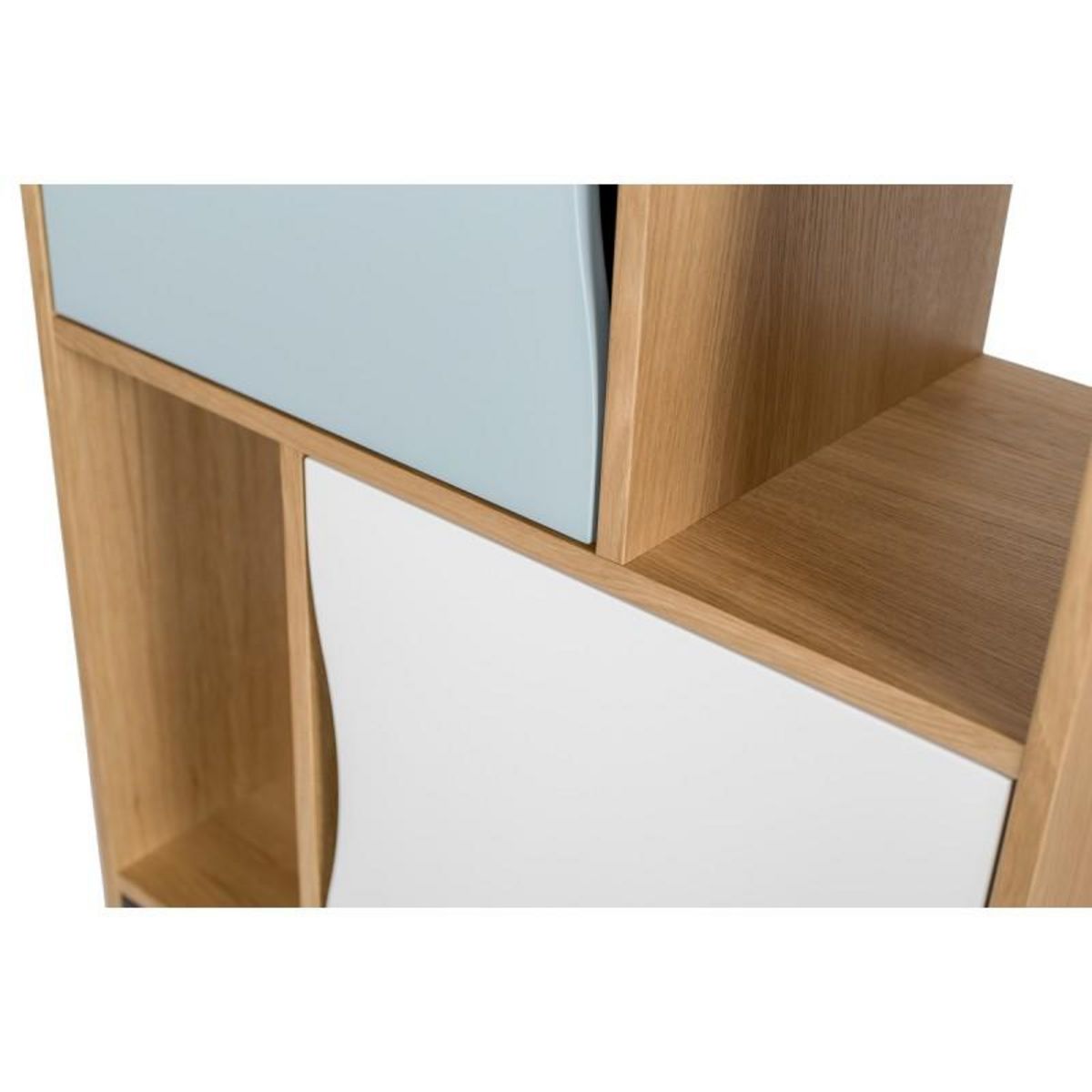 Paris Prix Bibliothèque Design  Avon  191cm Chêne & Bleu