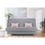 Voir la diapositive 2 : BULTEX COMFORT BULTEX Clic clac 3 places - Tissu gris - Made in France - L 192 x P 95 x H 101 - MONA