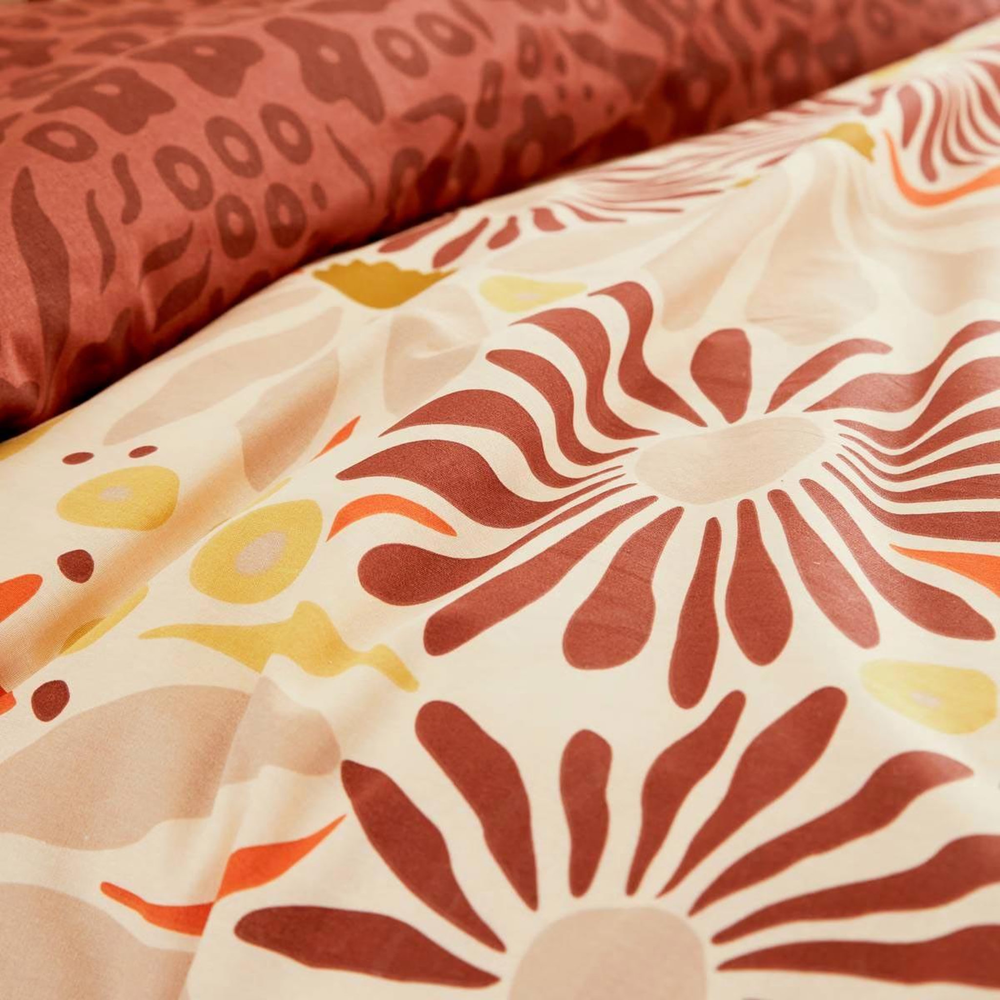 Voir la diapositive 2 : ATMOSPHERA Parure de lit 3 pièces  daisie  240x220cm multicolore
