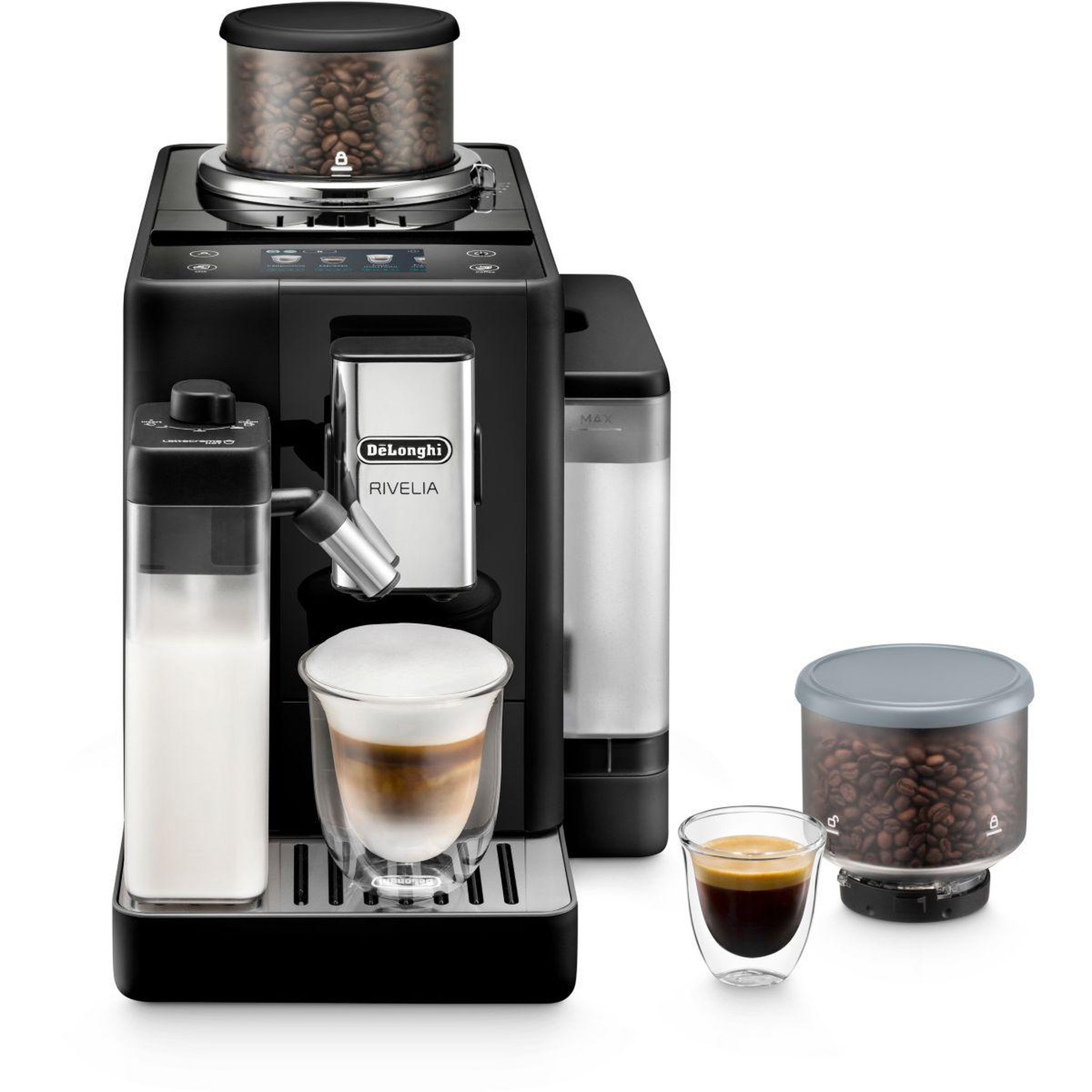 DELONGHI Expresso broyeur feb4455.b rivelia latte noire