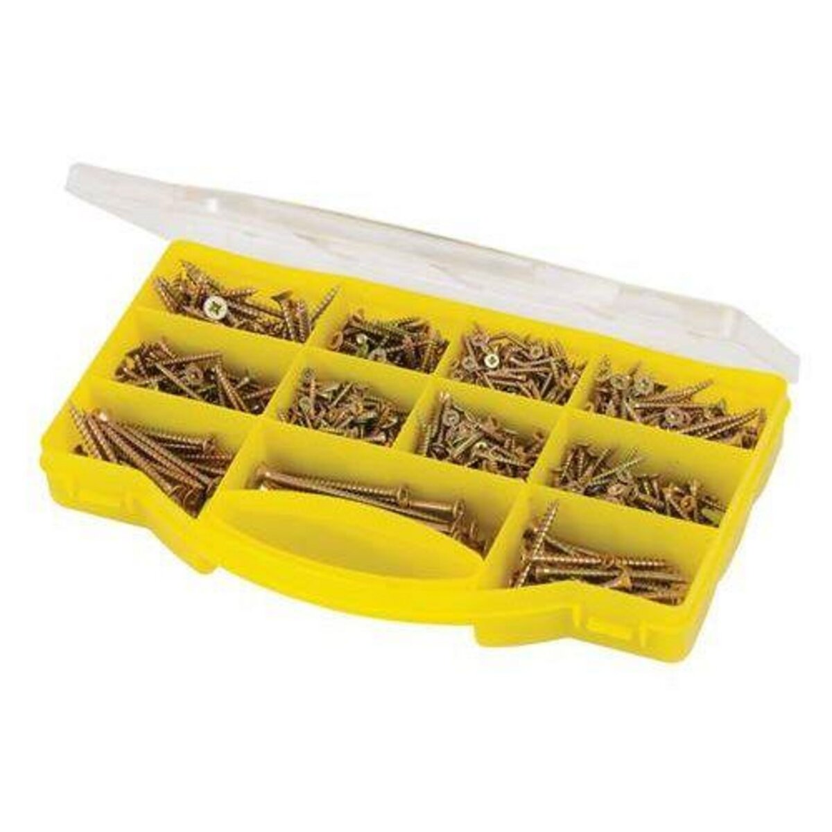 OUTIFRANCE 780 Vis à bois bichromatées à tête fraisée Pz - de Ø 3 x 16 mm à Ø 5 x 80 mm