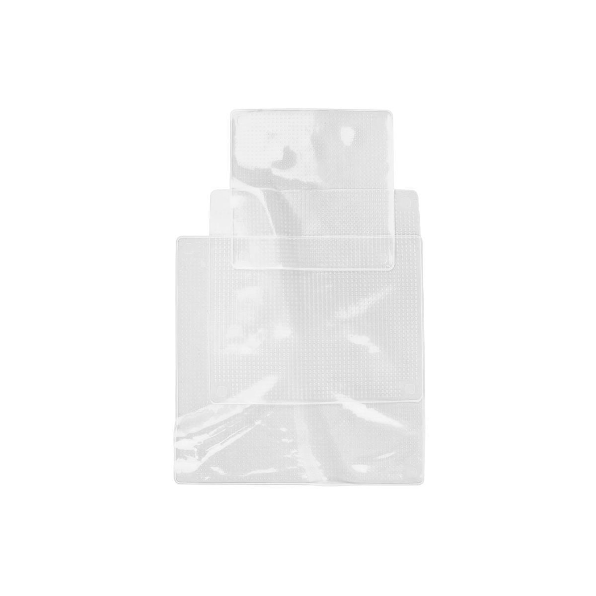 COOK CONCEPT Lot de 3 couvercles  réutilisable  30cm transparent