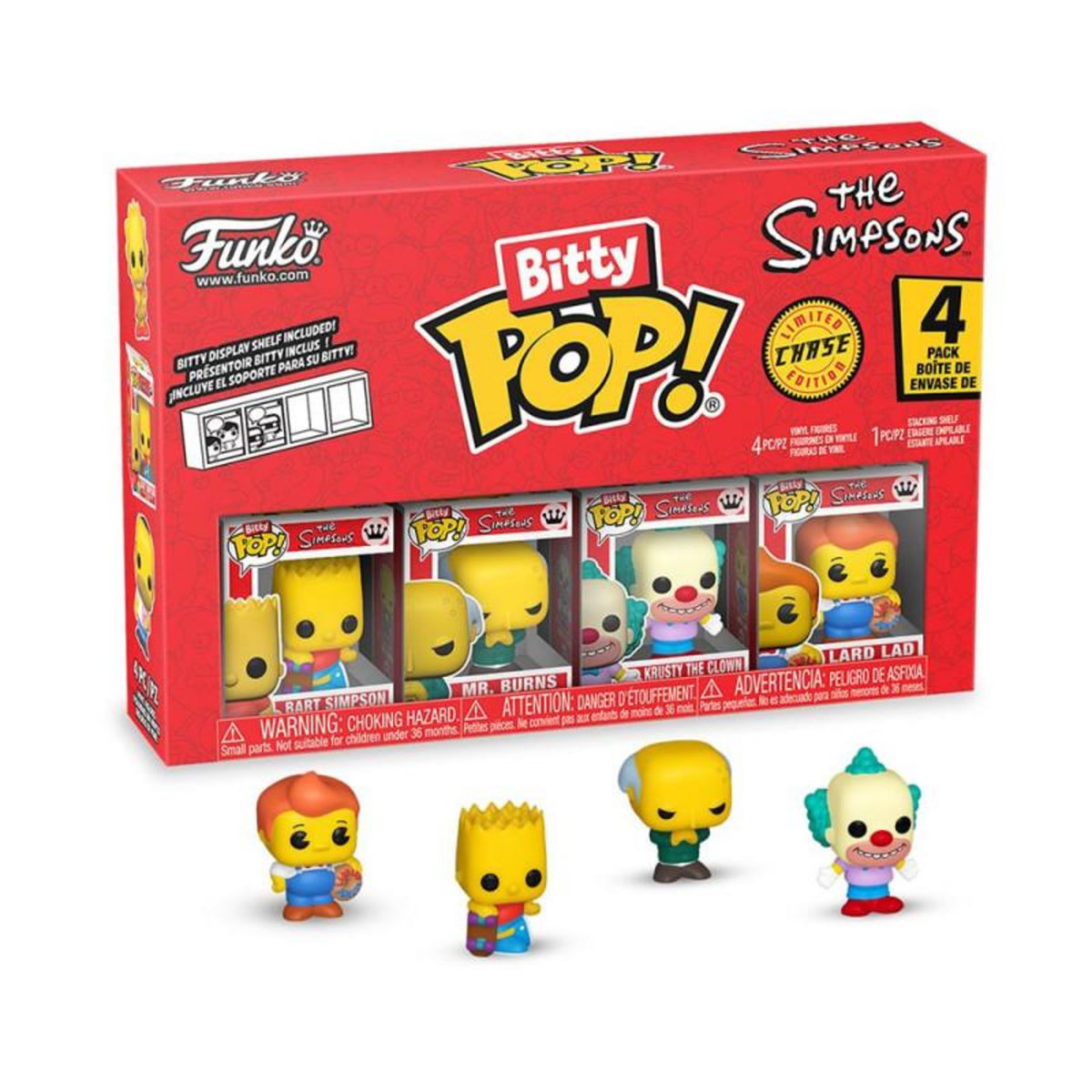 Funko Pack de 4 figurines Funko Bitty Pop Simpsons Bart