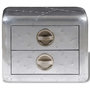 Voir la diapositive 4 : VIDAXL Table de coin avec 2 tiroirs vintage style d'aviation