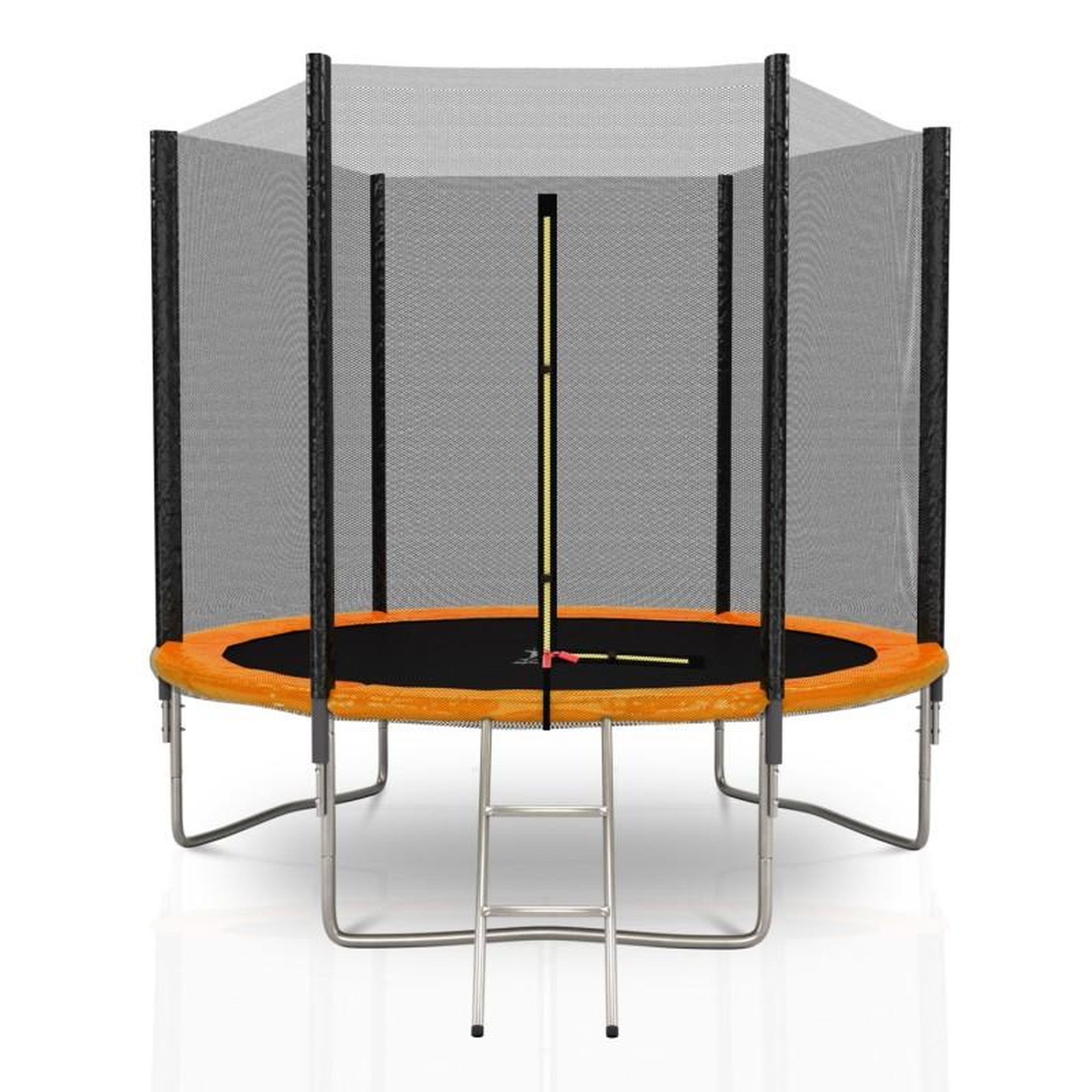 Voir la diapositive 1 : KAIA SPORTS Trampoline extérieur Deluxe 8Ft / ø244cm KAIA SPORTS Trampoline de jardin avec Filet, mousse de protection et échelle