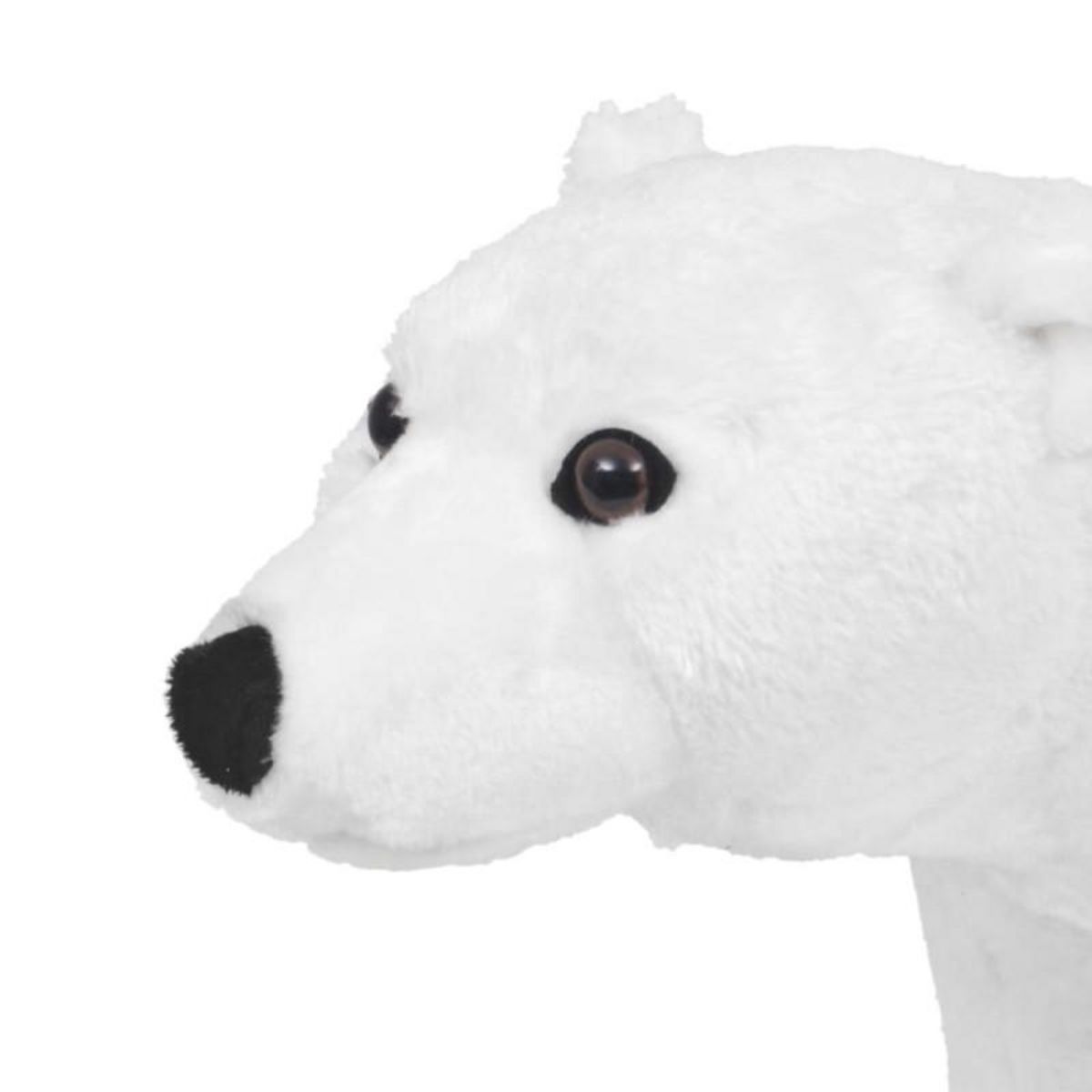 VIDAXL Jouet en peluche Ours polaire Blanc XXL