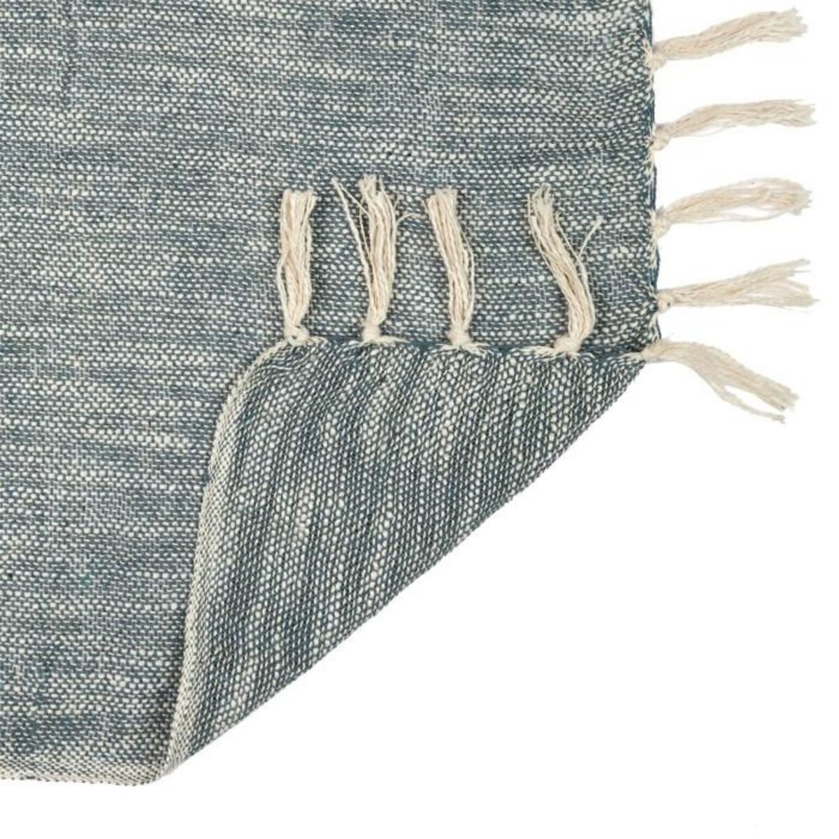 Paris Prix Plaid à Franges  Bicolore  120x150cm Naturel & Kaki