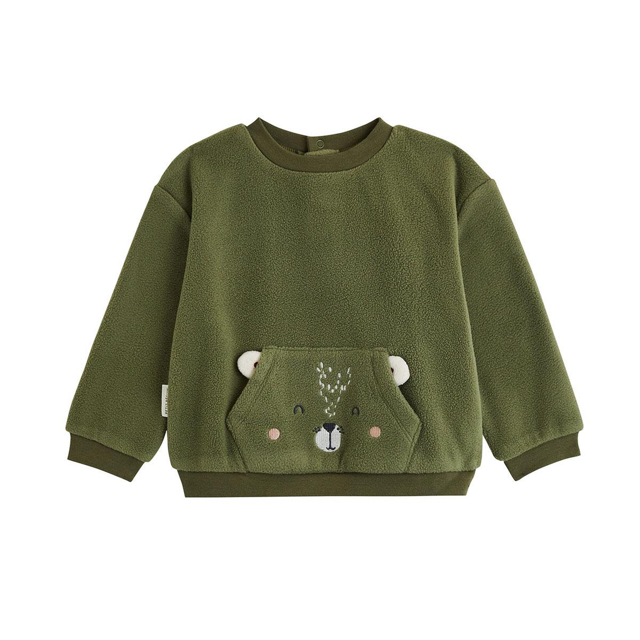 Voir la diapositive 5 : PETIT BEGUIN Pyjama enfant 2 pièces en polaire pistache