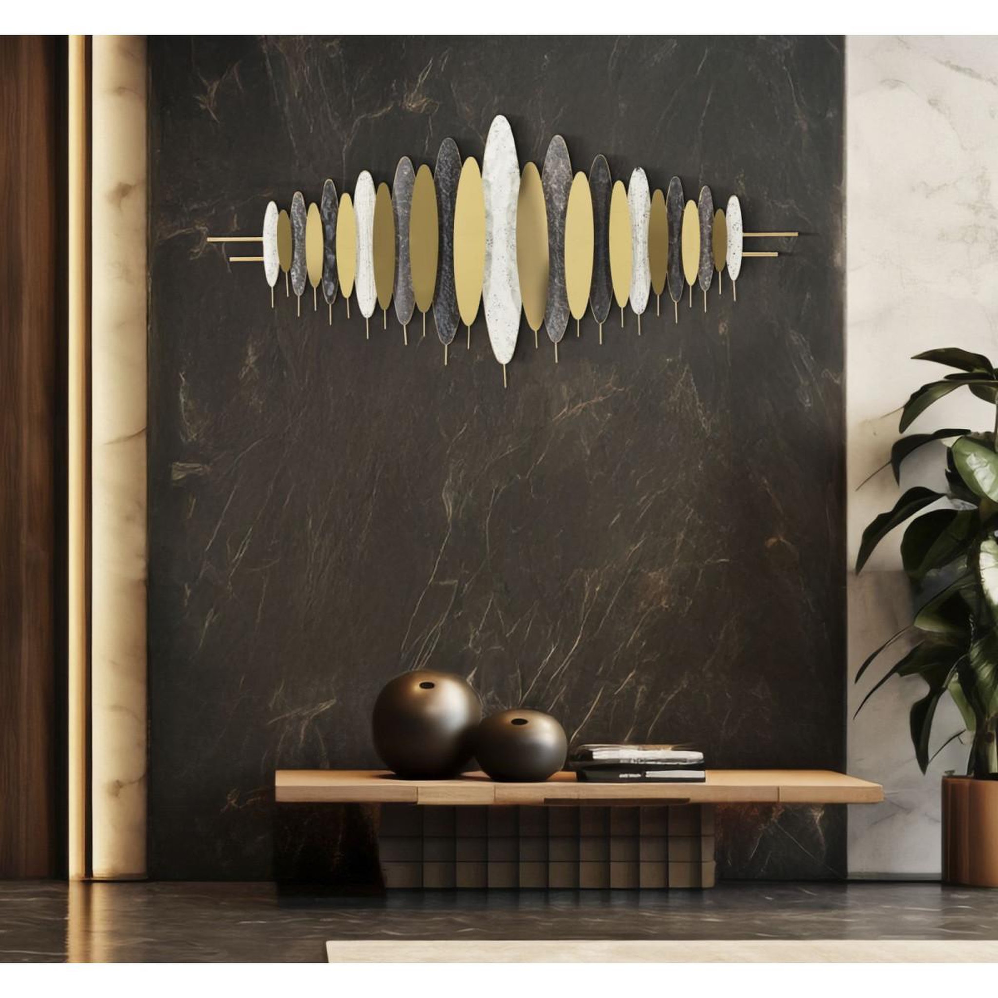 Voir la diapositive 5 : Paris Prix Déco murale en métal  oligram  149cm multicolore