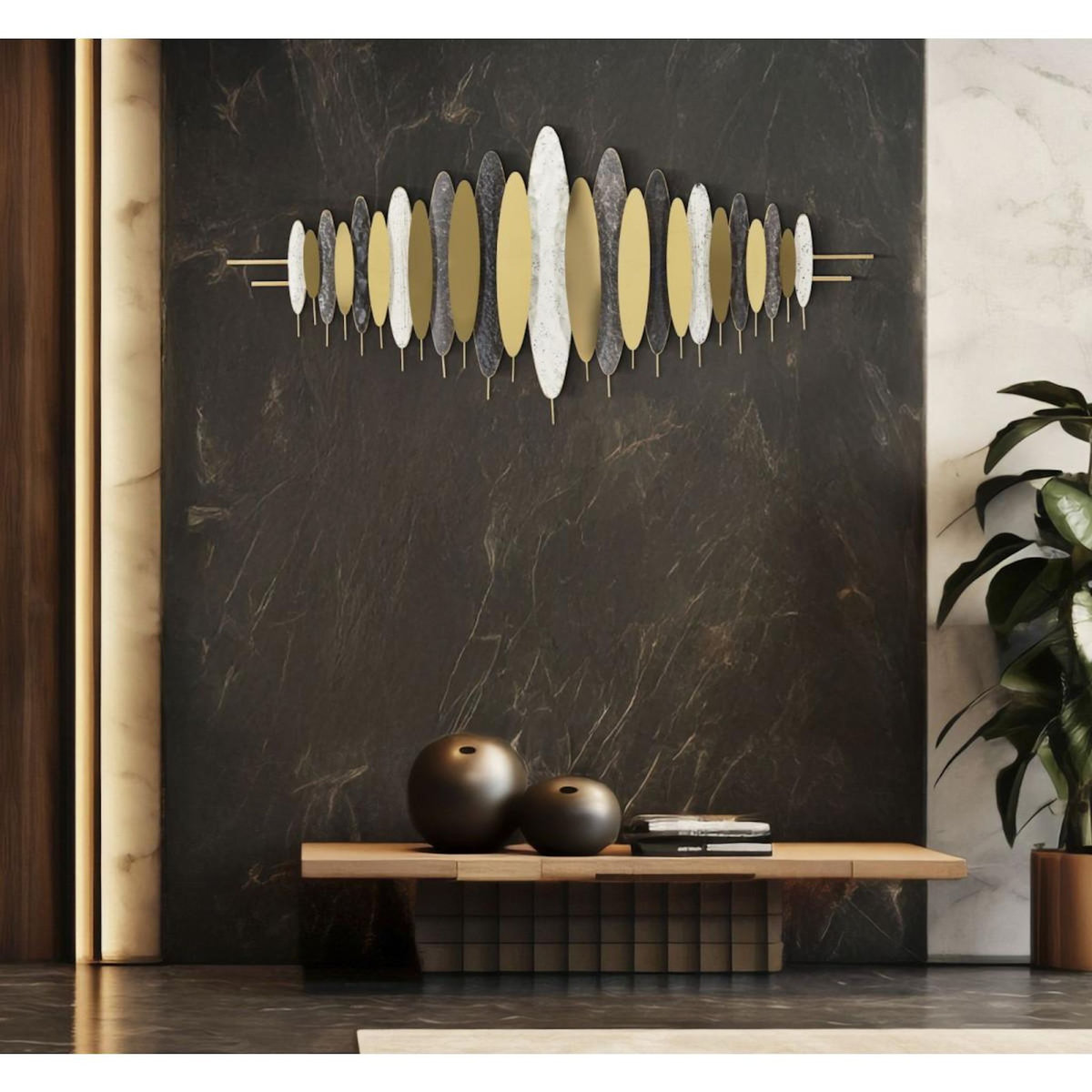 Paris Prix Déco Murale en Métal  Oligram  149cm Multicolore