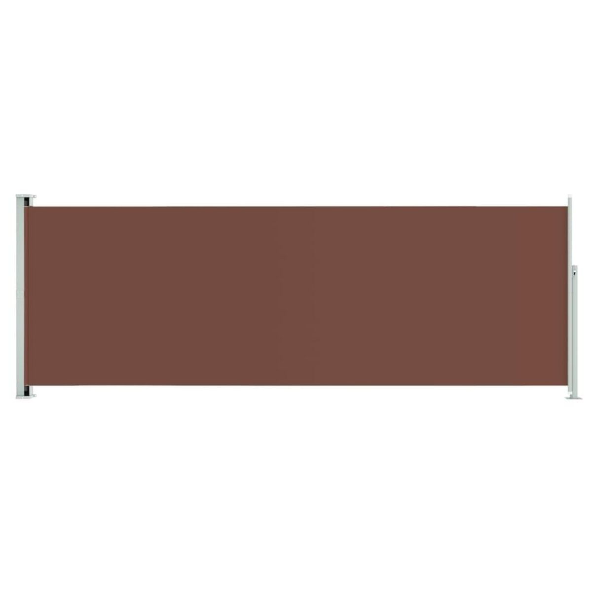 VIDAXL Auvent lateral retractable de patio 220x600 cm Marron