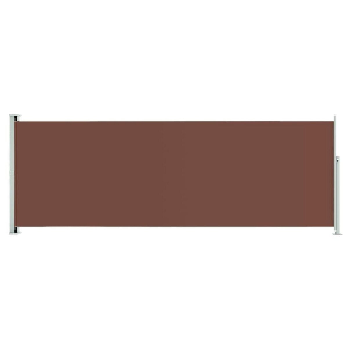 VIDAXL Auvent lateral retractable de patio 220x600 cm Marron
