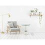 Voir la diapositive 5 : Paris Prix Table d'Appoint en Marbre  Lana  53cm Argent & Blanc