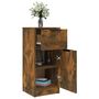Voir la diapositive 5 : VIDAXL Buffet Chene fume 30x30x70 cm Bois d'ingenierie