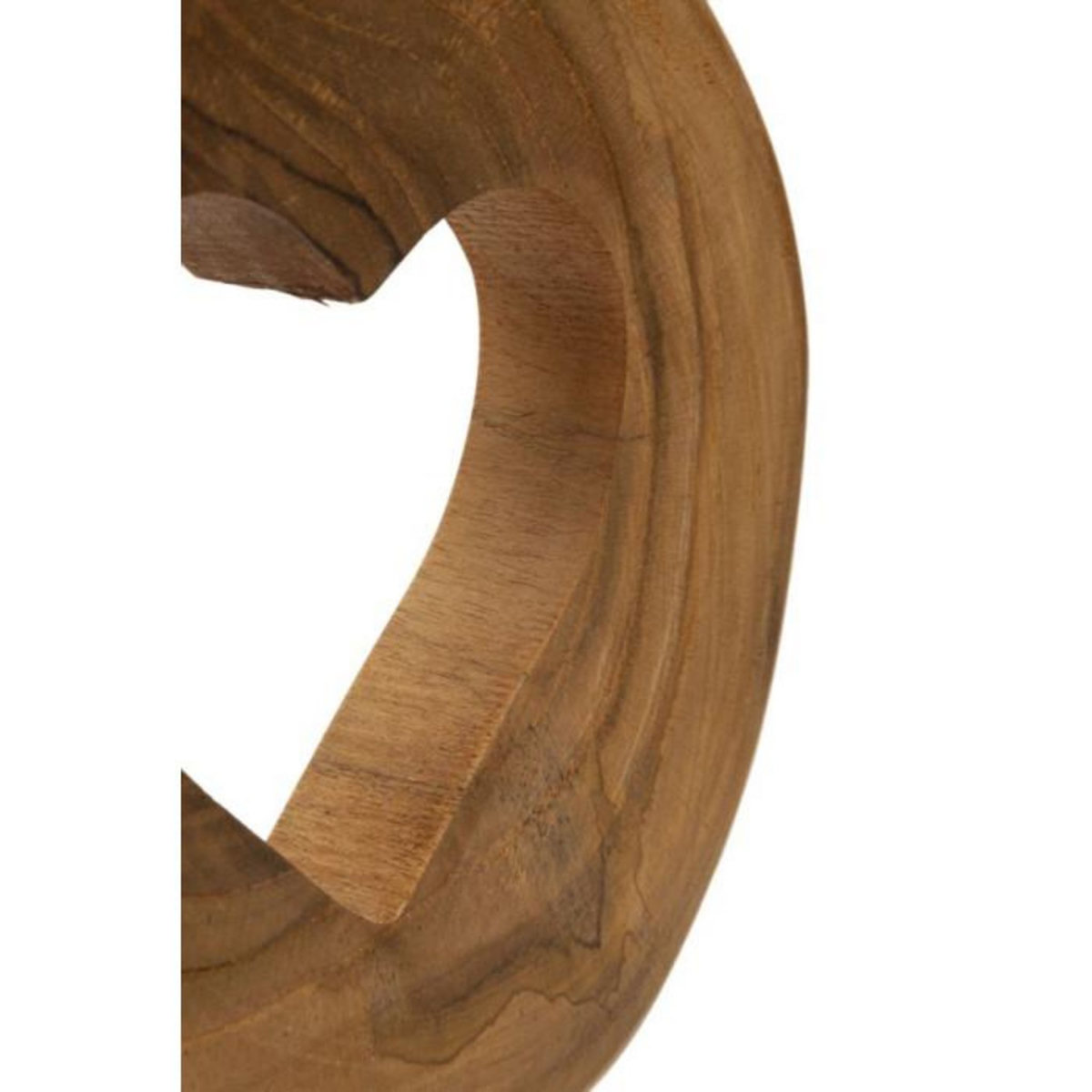 Paris Prix Objet Déco Cœur en Teck  Hasi  28cm Naturel