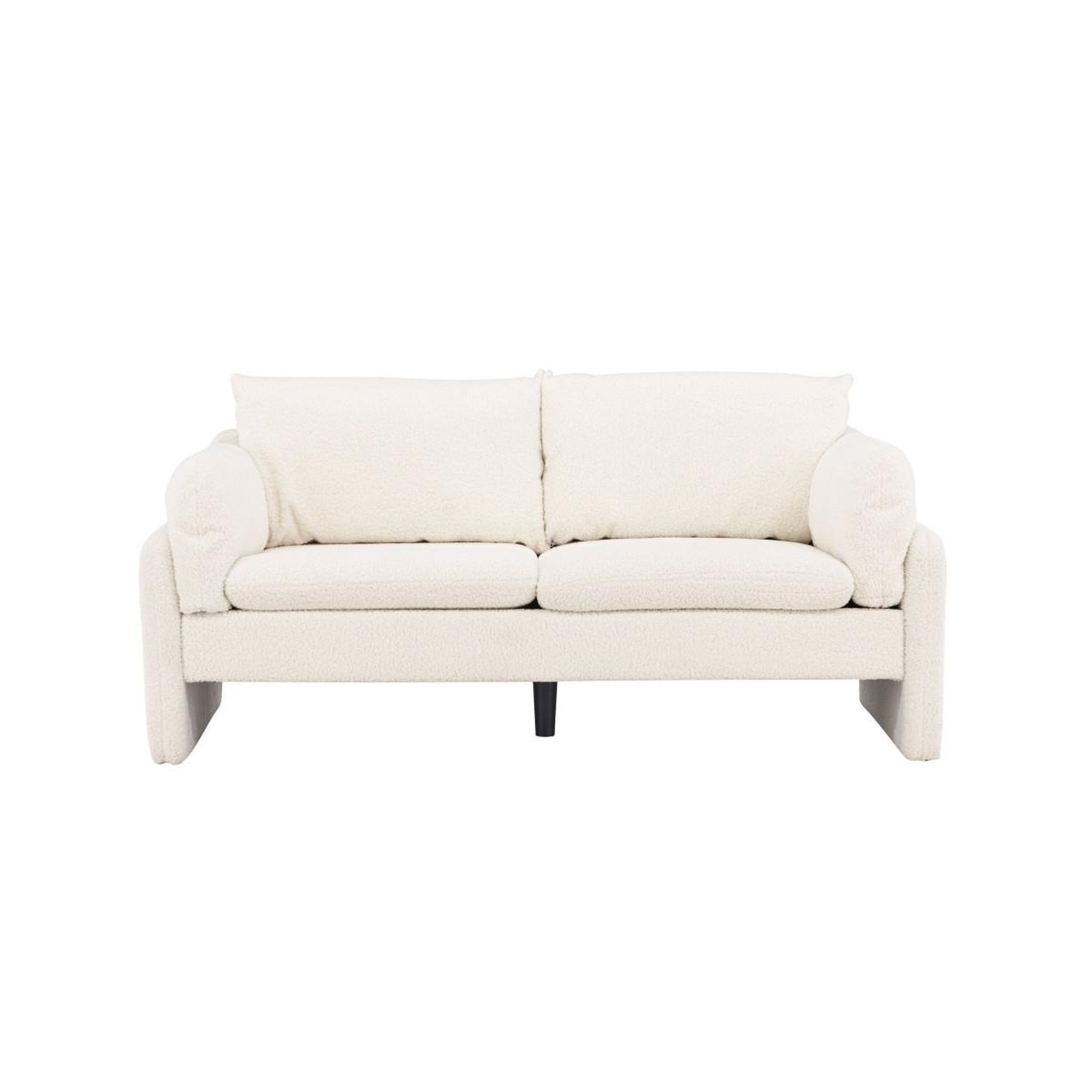 Voir la diapositive 2 : Paris Prix Canapé 2 places bouclette  vindel  184cm blanc