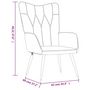 Voir la diapositive 6 : VIDAXL Chaise de relaxation Gris fonce Tissu