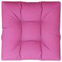 Voir la diapositive 2 : VIDAXL Coussin de palette Rose 80x80x12 cm tissu
