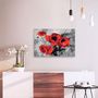 Voir la diapositive 2 : Paris Prix Tableau à Peindre Soi-Même  Bouquet de Coquelicots  40x60cm