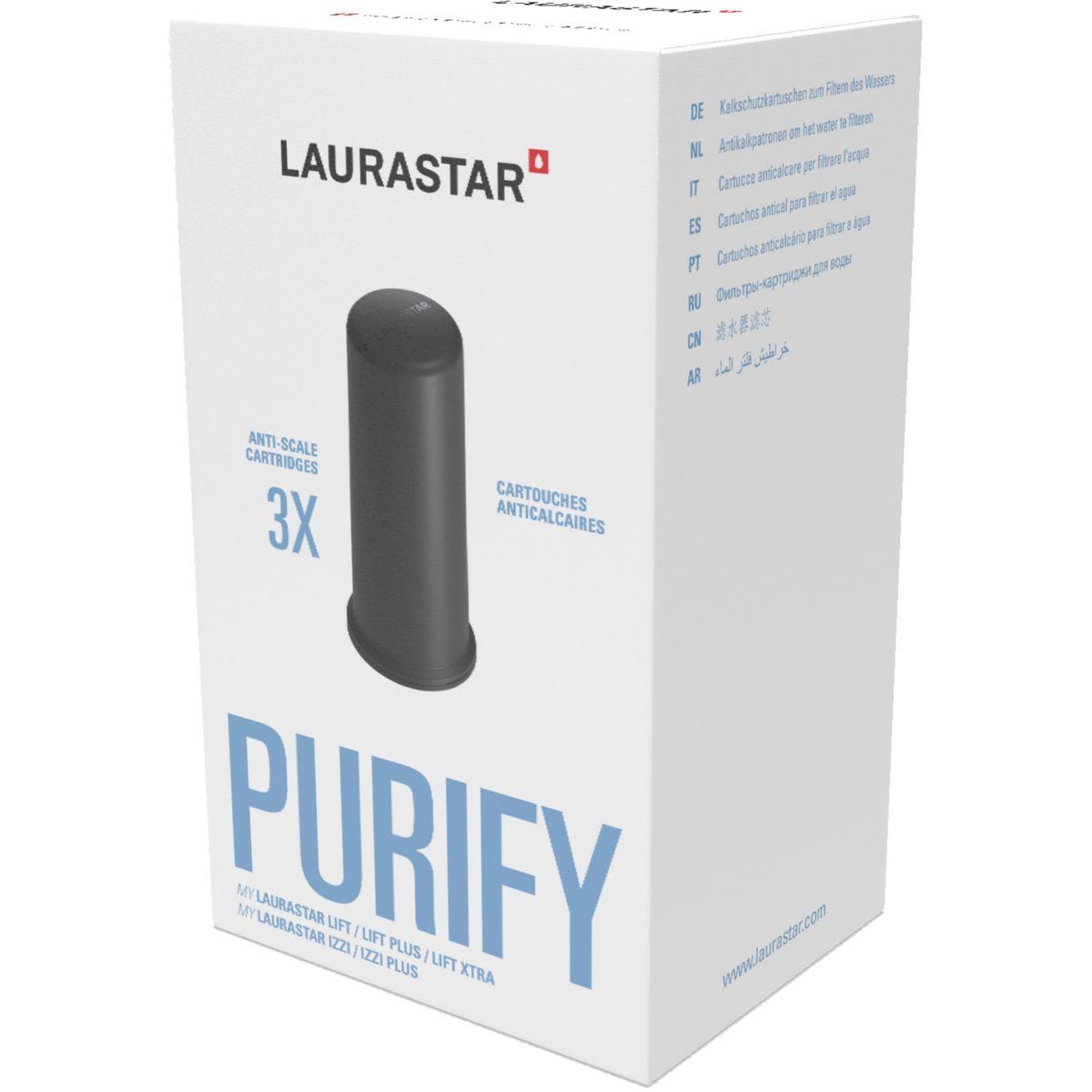 LAURASTAR Cartouche anti-calcaire So Pure pour Lift, Lift Plus, Lift Xtra et IZZI