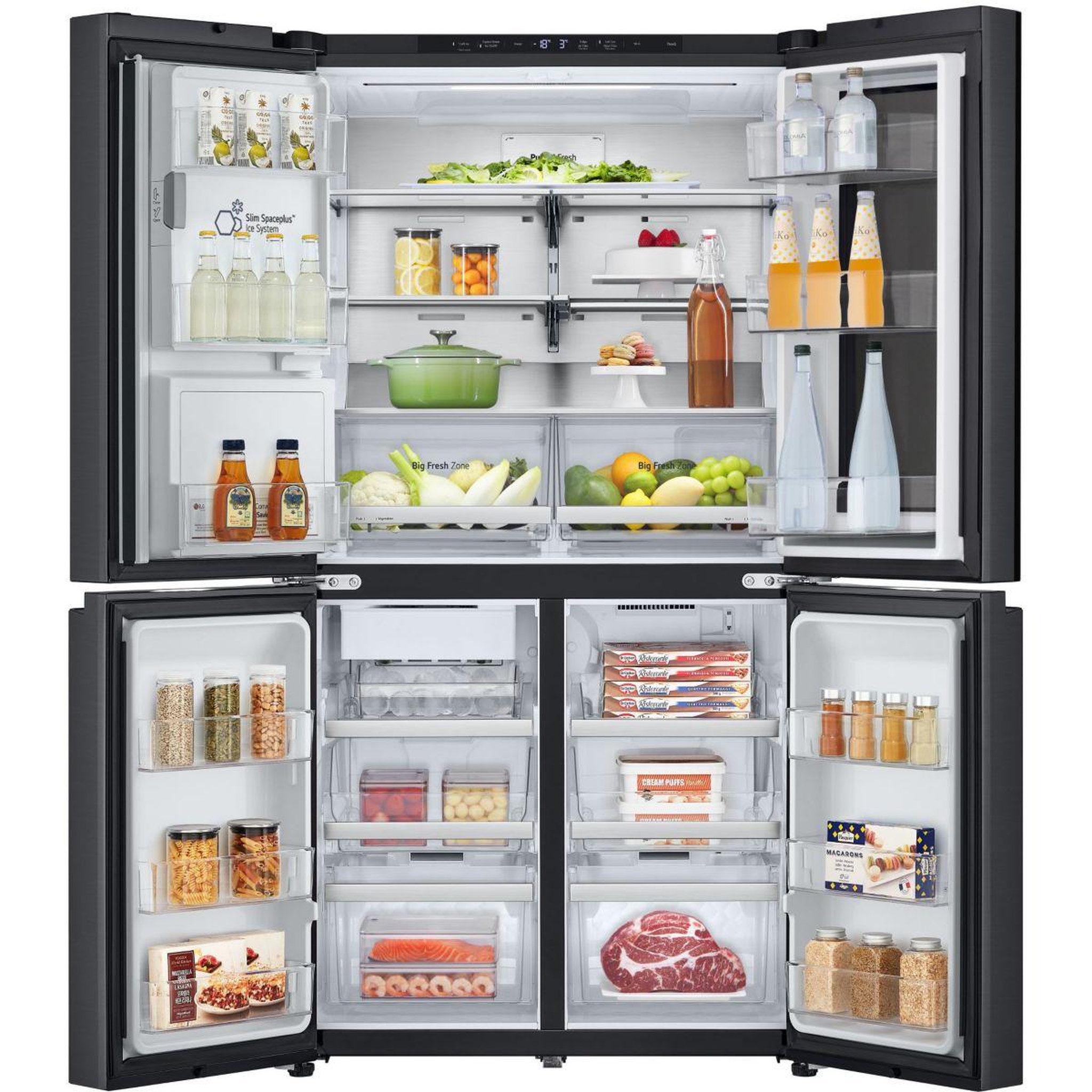 Voir la diapositive 4 : LG Réfrigérateur multi portes GMG960EVEE INSTAVIEW