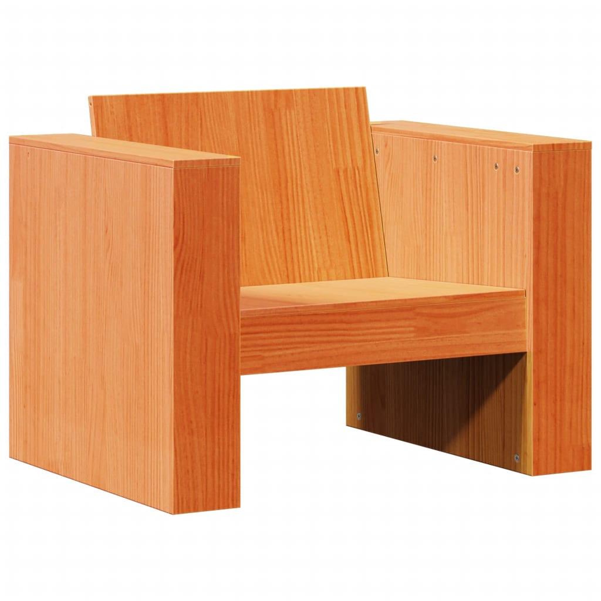 Voir la diapositive 2 : VIDAXL Canape de jardin cire marron 79x60x62 cm bois de pin massif
