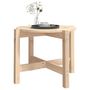 Voir la diapositive 4 : VIDAXL Table basse Ø 62,5x45 cm Bois massif de pin