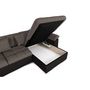 Voir la diapositive 4 : BEST MOBILIER Chuck - canapé panoramique xxl - convertible avec coffre - 7 places - gauche
