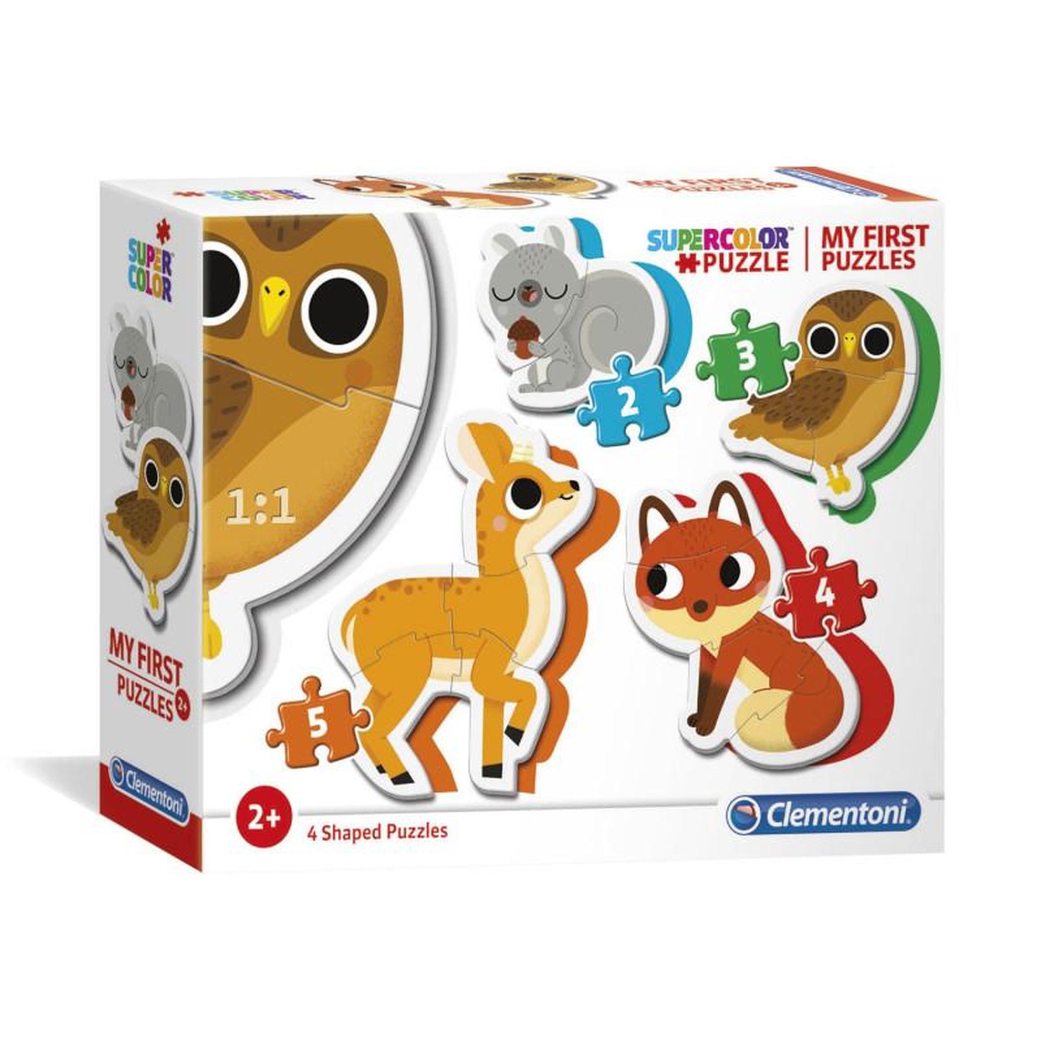 Voir la diapositive 1 : CLEMENTONI Clementoni My First Puzzles - Forest animals
