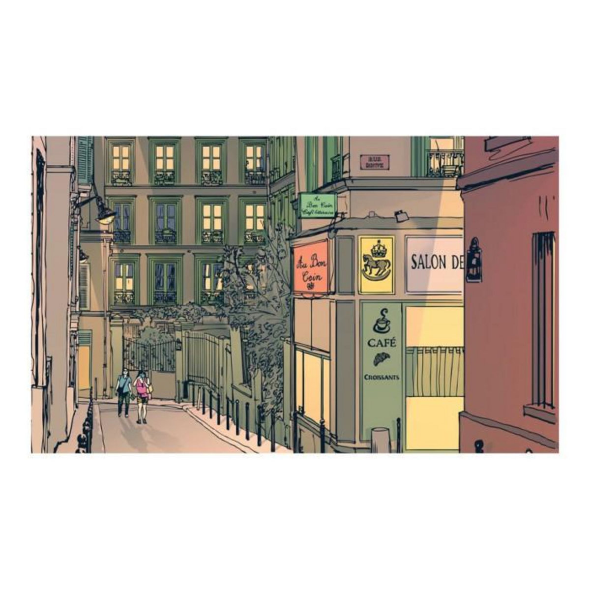 Paris Prix Papier Peint  Petit Déjeuner à Paris  270x450cm