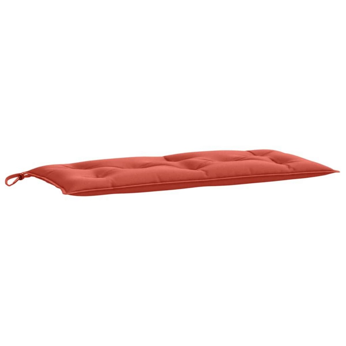 VIDAXL Coussins de banc de jardin lot de 2 rouge melange tissu