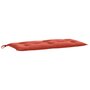 Voir la diapositive 5 : VIDAXL Coussins de banc de jardin lot de 2 rouge melange tissu