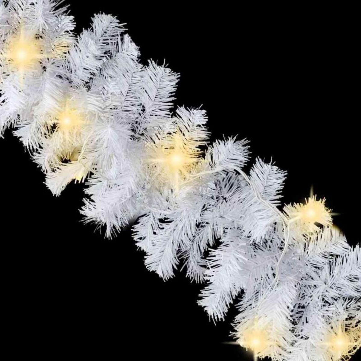 VIDAXL Guirlande de Noël avec lumieres LED 5 m Blanc