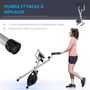 Voir la diapositive 4 : HOMCOM Vélo d'appartement pliable - collaboration Aosom.fr x FFHandball - 8 niv. résistance magnétique réglable