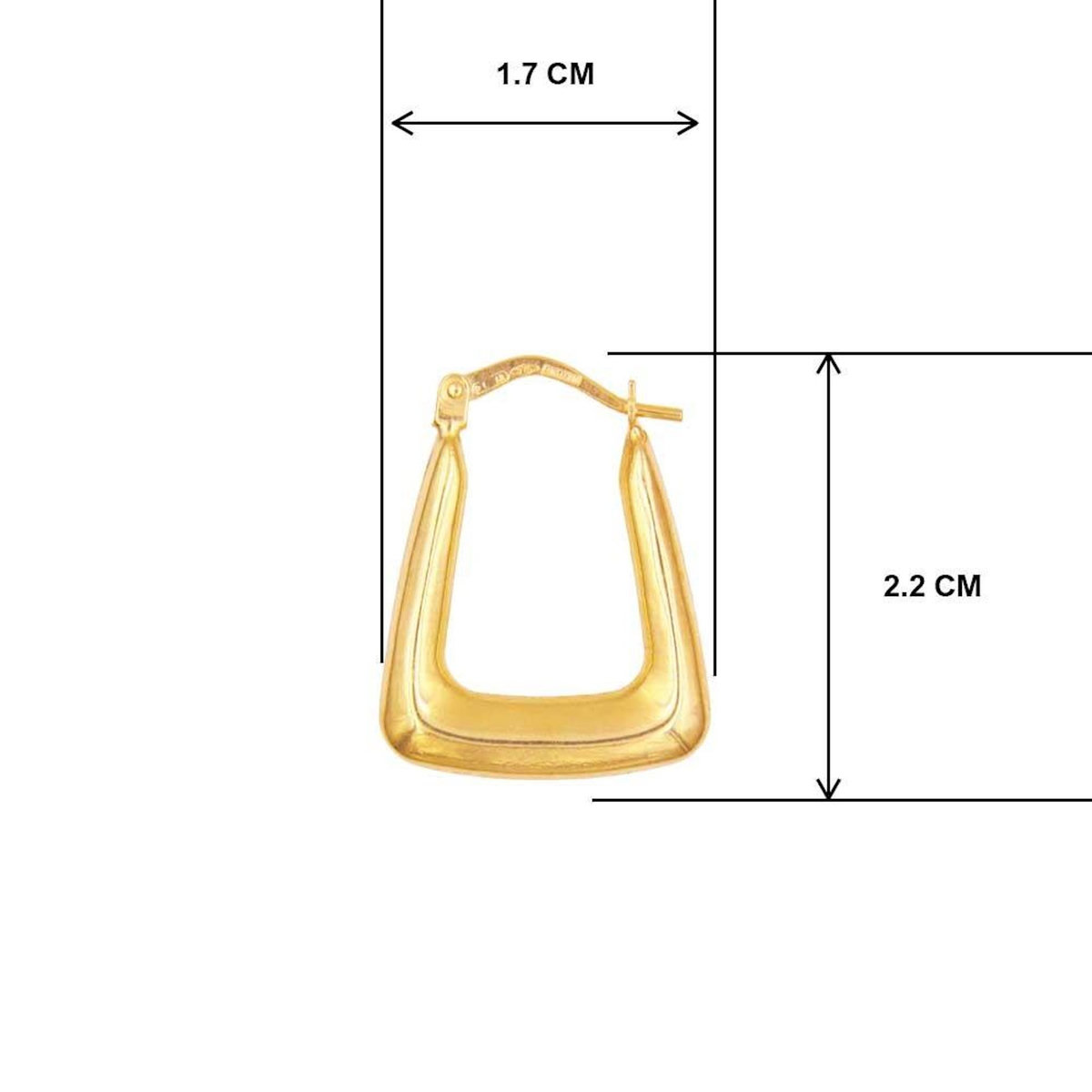 L'ATELIER D'AZUR Boucles d'Oreilles Créoles - Or Jaune - Femme
