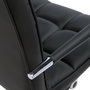 Voir la diapositive 4 : HOMCOM HOMCOM Chaise de bureau fauteuil manager pivotant hauteur réglable revêtement synthétique capitonné noir