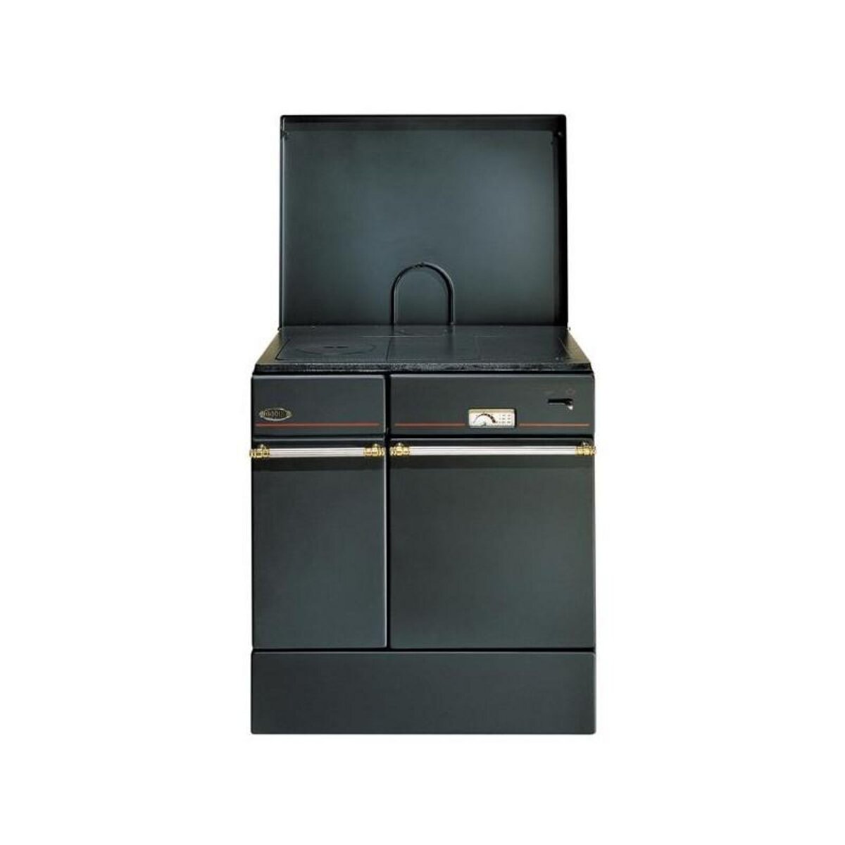 Godin 240162000060-Cuisinière bois Arpège 75cm 10kW buches 50cm NOIR GODIN - 240162NOIR
