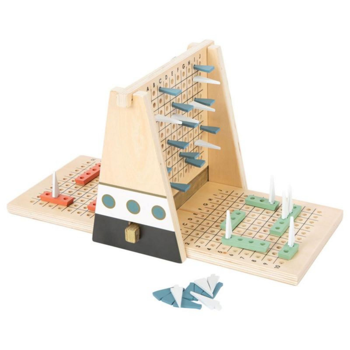 SMALL FOOT Small Foot - Wooden Strategy Game Battle of the Ships 12221