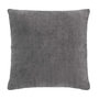 Voir la diapositive 1 : Paris Prix Coussin Déco en Velours Chenillé  Leo  45x45cm Anthracite