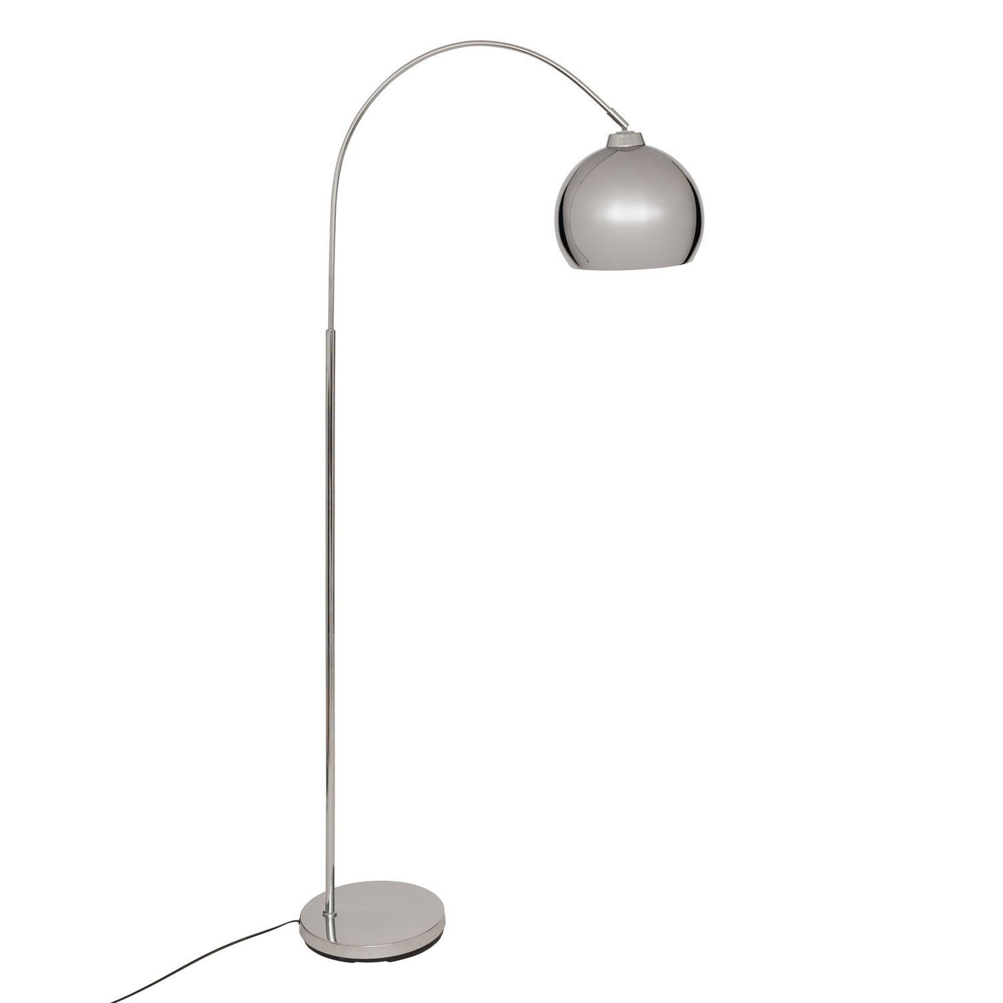 ATMOSPHERA Lampadaire arc en acier FLORIS - H. 177 cm - Argent