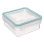 Voir la diapositive 2 : FIVE Lot de 3 Boîtes de Conservation Carrées  Clipeat  15cm Bleu
