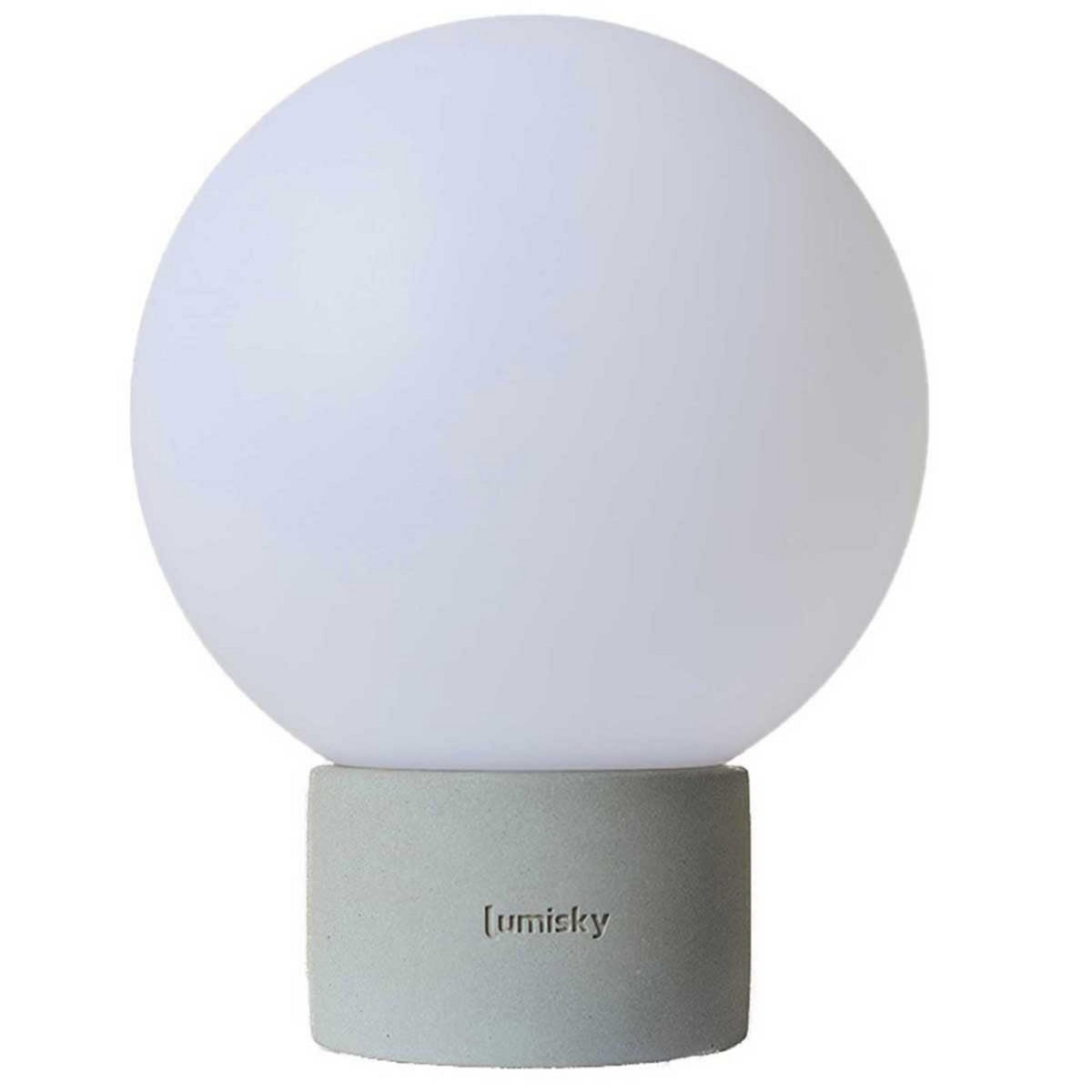 Lumisky Lampe de table touch béton gris LED TERRA Gris Béton H25CM